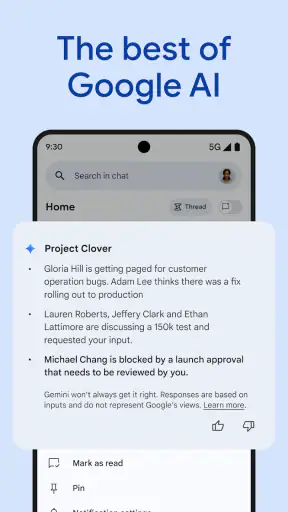 Google Chat screenshot