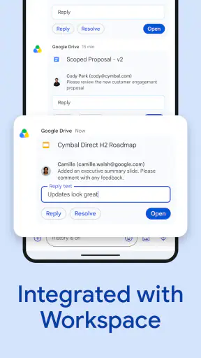 Google Chat screenshot