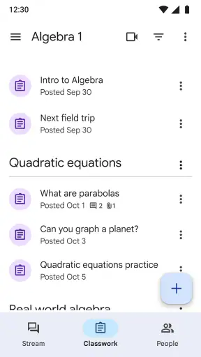 Google Lớp học screenshot
