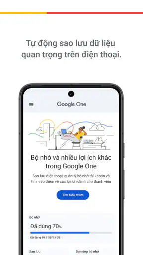 Google One screenshot