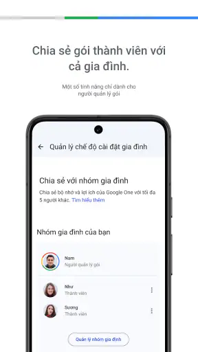Google One screenshot