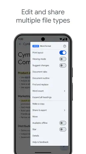 Google Tài liệu screenshot