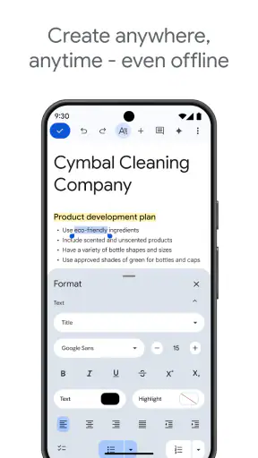 Google Tài liệu screenshot