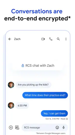 Google Tin nhắn screenshot