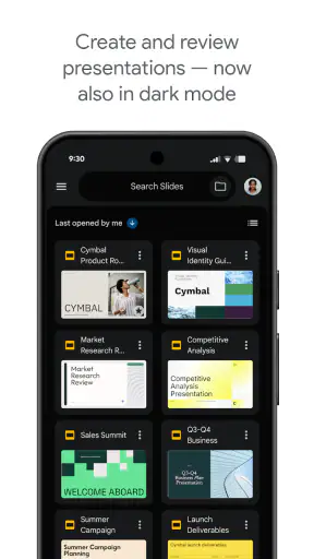 Google Trang trình bày screenshot