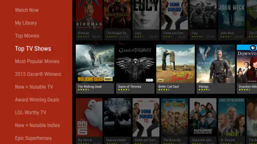 Google TV screenshot