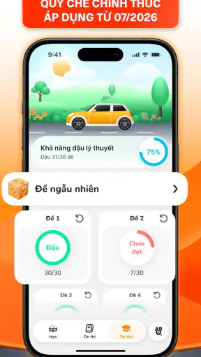 GPLX 600 Câu & Đường trường screenshot