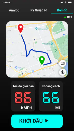 GPS Speedometer - Odometer HUD screenshot