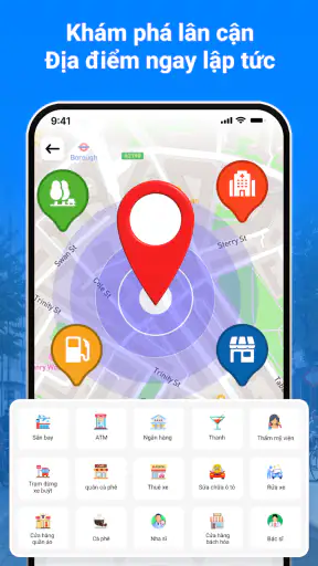 GPS Vệ tinh Bản đồ dẫn đường screenshot