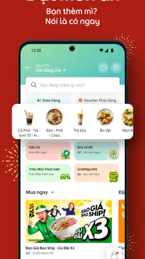 Grab: gọi xe, đồ ăn, giao hàng screenshot