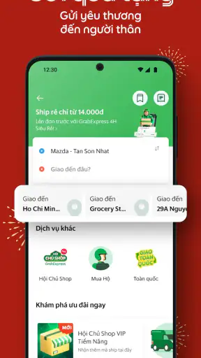 Grab: gọi xe, đồ ăn, giao hàng screenshot