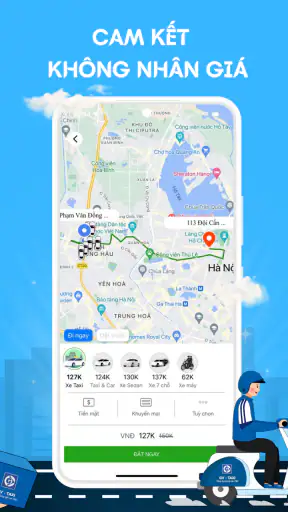 GV: App đặt xe hơi taxi, xe ôm screenshot