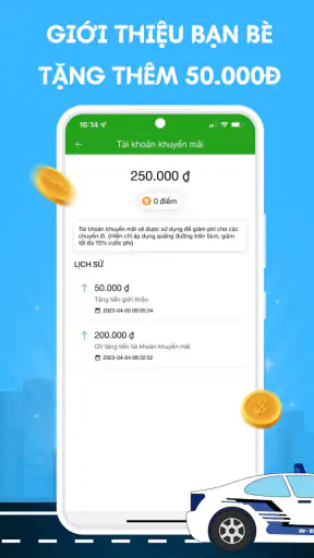 GV: App đặt xe hơi taxi, xe ôm screenshot