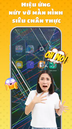 Haha Screen, Màn Hình Vỡ screenshot