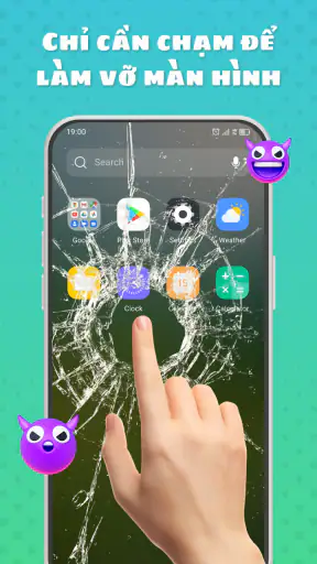 Haha Screen, Màn Hình Vỡ screenshot
