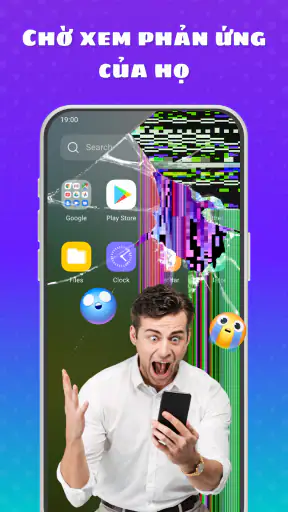 Haha Screen, Màn Hình Vỡ screenshot