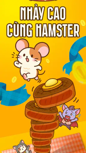 Hamster Nhảy : Cake Stack screenshot