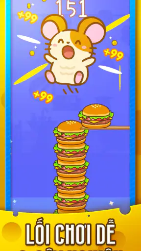 Hamster Nhảy : Cake Stack screenshot