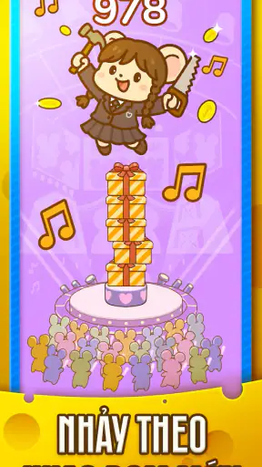 Hamster Nhảy : Cake Stack screenshot