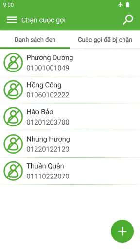 Hệ thống chặn cuộc gọi screenshot