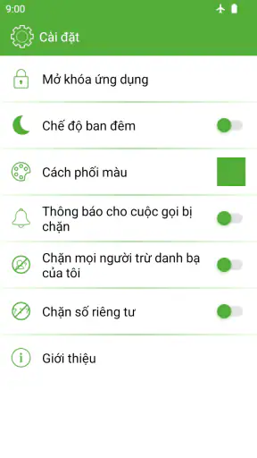 Hệ thống chặn cuộc gọi screenshot
