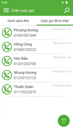 Hệ thống chặn cuộc gọi screenshot