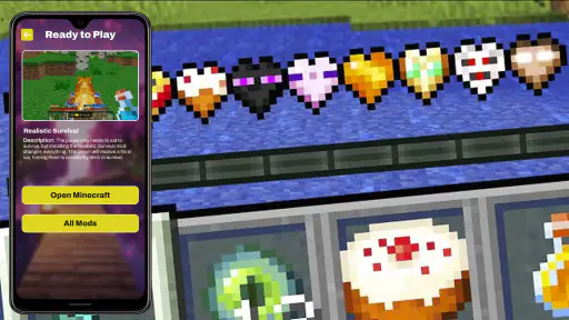 Heart Containers Mod Minecraft screenshot