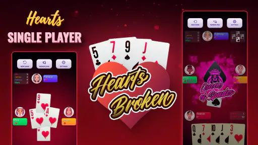 Hearts Single Player - Offline screenshot