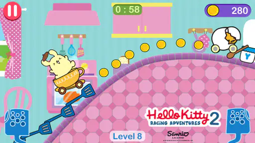 Hello Kitty games - car game screenshot