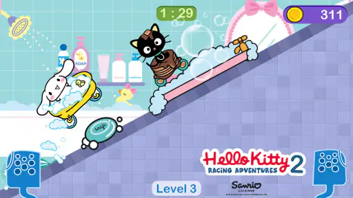 Hello Kitty games - car game screenshot