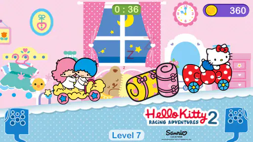 Hello Kitty games - car game screenshot
