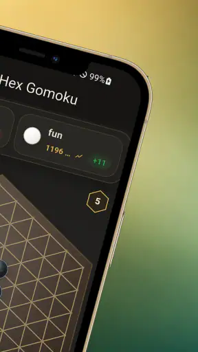 Hex Gomoku screenshot