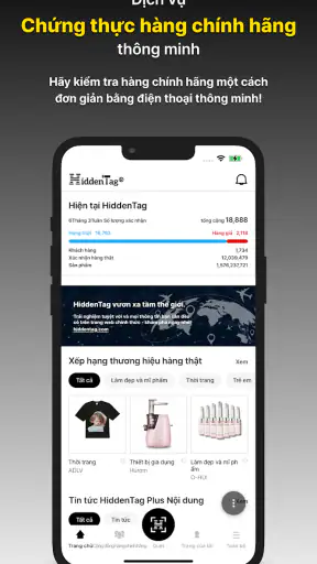 HiddenTag quét hàng chính hãng screenshot