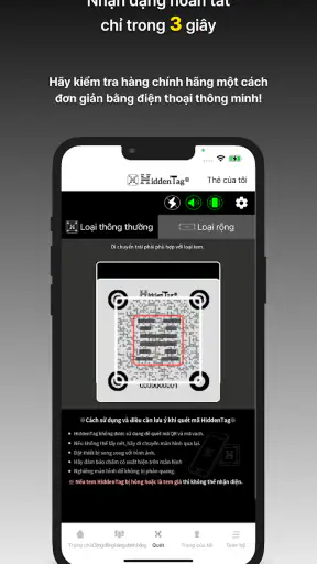 HiddenTag quét hàng chính hãng screenshot