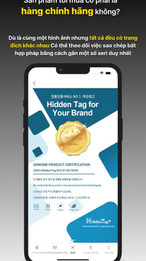 HiddenTag quét hàng chính hãng screenshot