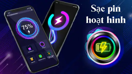 Hiệu ứng sạc pin đẹp cute screenshot