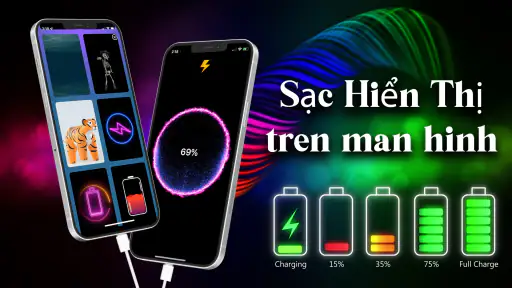 Hiệu ứng sạc pin đẹp cute screenshot