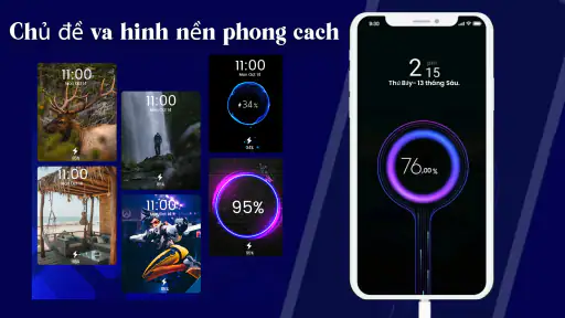 Hiệu ứng sạc pin đẹp cute screenshot