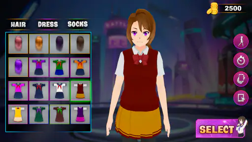 High Schoolgirl Love Life Game screenshot