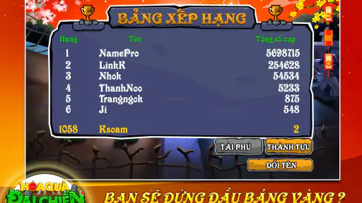 Hoa Qua Dai Chien screenshot