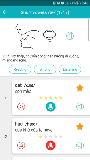 Học phát âm tiếng Anh HK screenshot