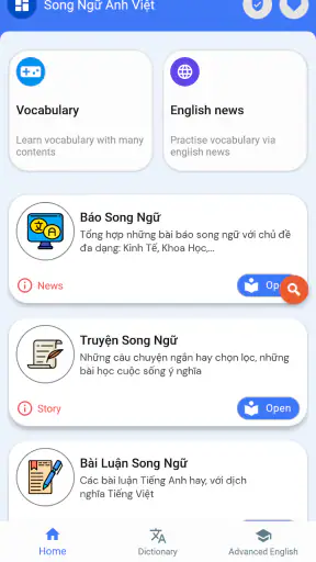 Học Tiếng Anh Song Ngữ screenshot