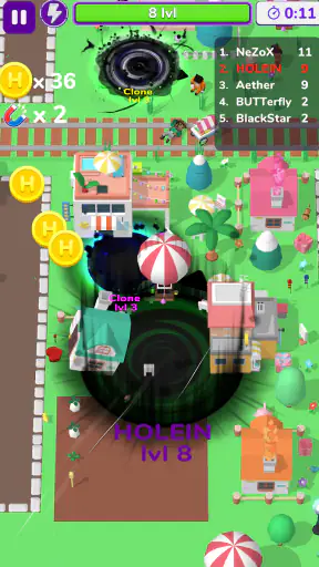 Holein Trò chơi Hole IO Offlin screenshot