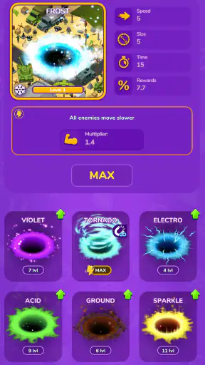 Holein Trò chơi Hole IO Offlin screenshot