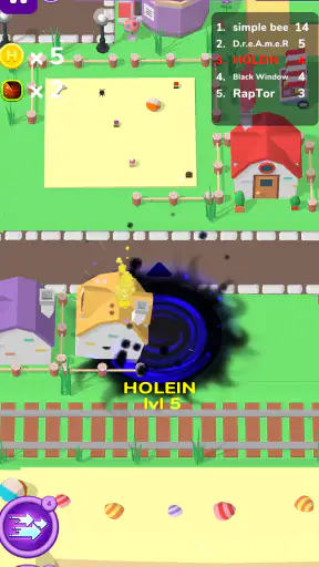 Holein Trò chơi Hole IO Offlin screenshot