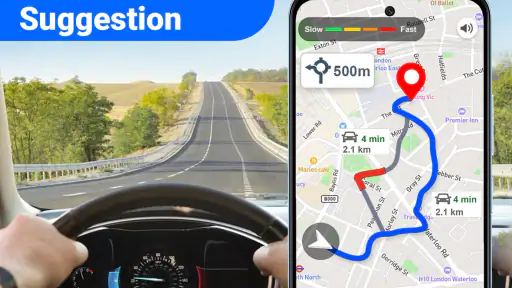 Hướng dẫn bản đồ GPS screenshot