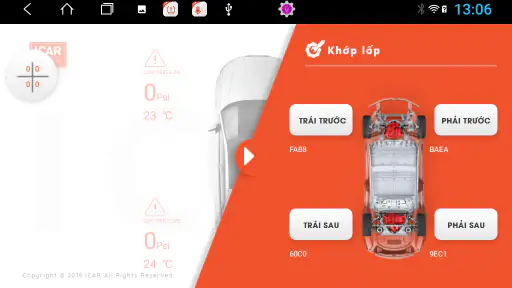 ICAR ADI4 TPMS screenshot