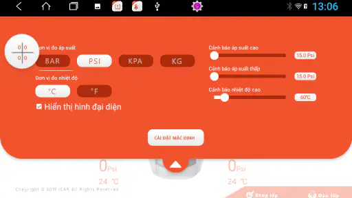 ICAR ADI4 TPMS screenshot