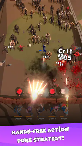 Idle Zombie Wave: Survival TD screenshot