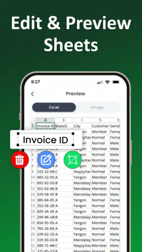 Image to Excel Converter－XLSX screenshot